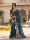 Ritika Star Georgette With Embroidery Work Saree